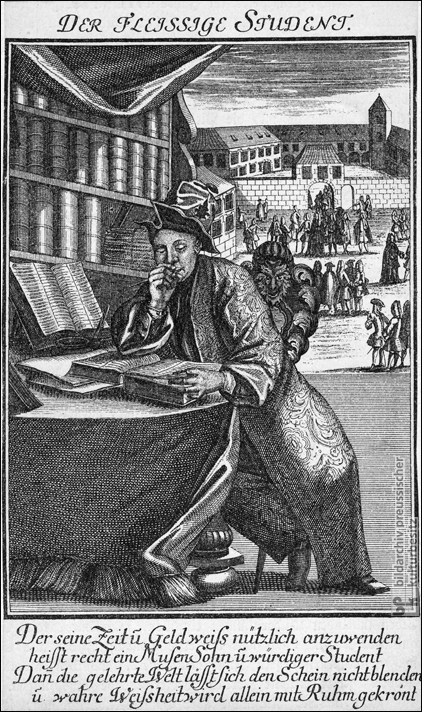 Der fleißige Student (ca. 1740)